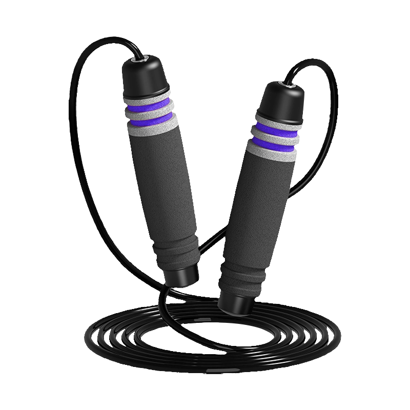 TS-3 Enkelthodefarge/7 riller trommelform Svamphåndtak hoppetau for voksne